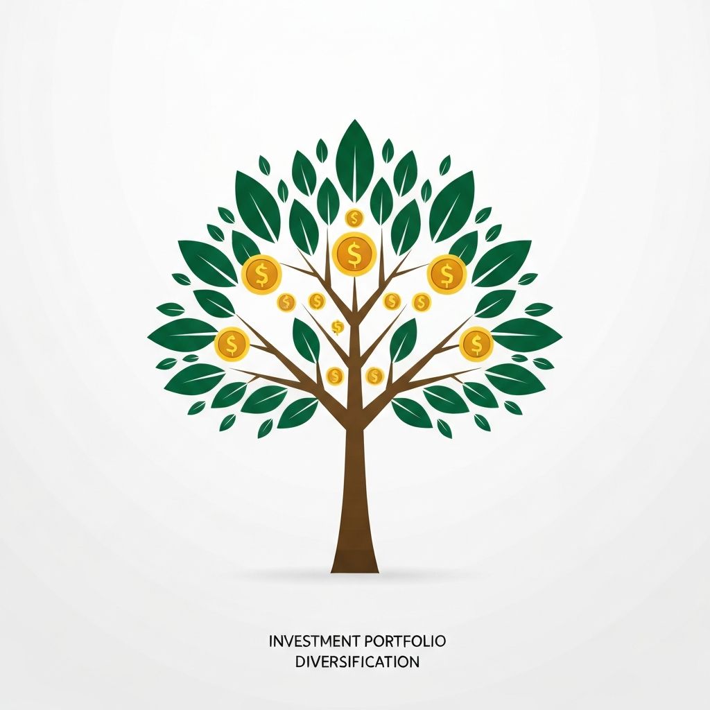 Investment growth and wealth building visualization